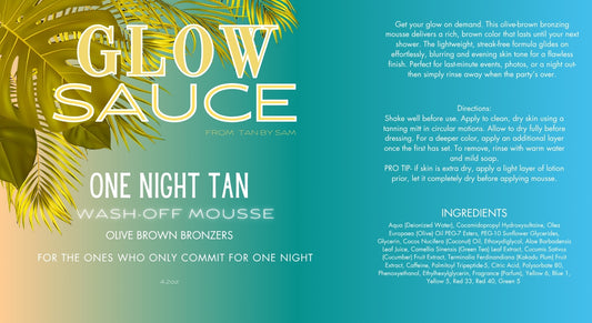 One Night Tan- Wash-Off Mousse